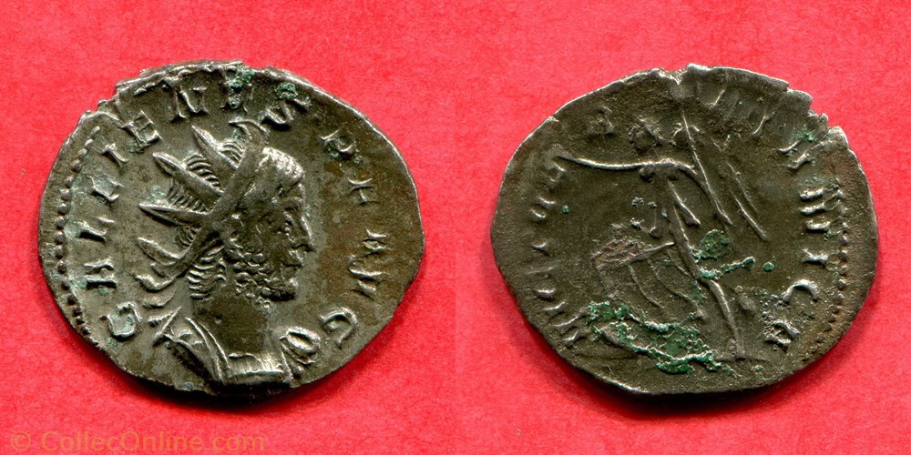 GALLIEN- VICT GERMANICA - RIC 44 monnaie antique av jc ap romaine gallien vict germanica ric 44