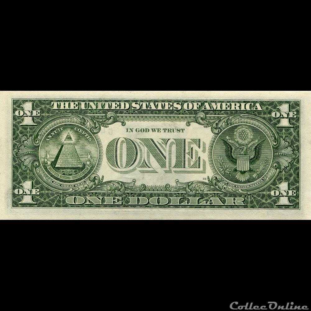G- 1$ Federal Reserve Notes - Small Size 1981A Series billet amerique du nord etat uni g 1 federal reserve notes small size 1981a series