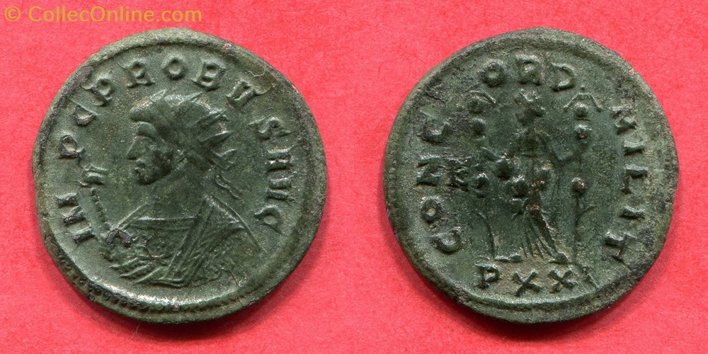 monnaie antique av jc a ap romaine republicaine imperiale probus concord milit ric 480