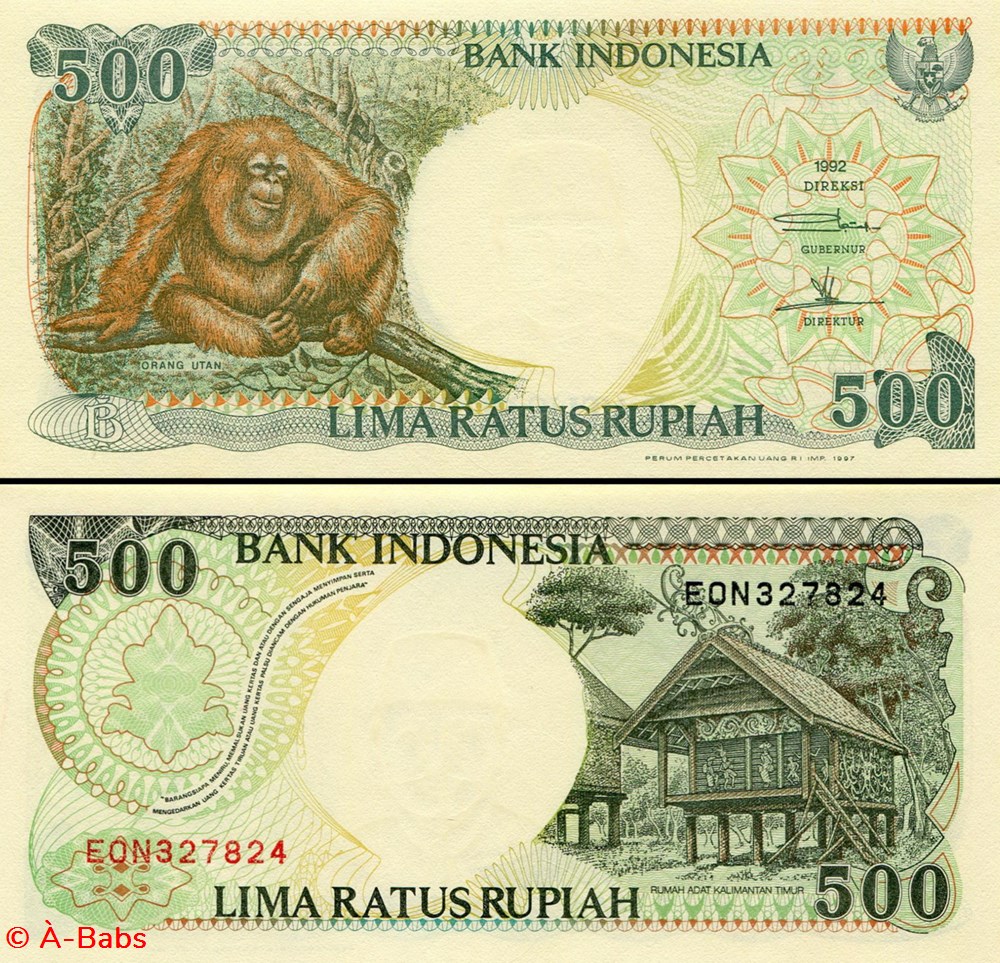 INDONÉSIE - PICK 128f - 500 ROUPIES - 1997 billets asie indonesie pick 128f 500 roupies 1997