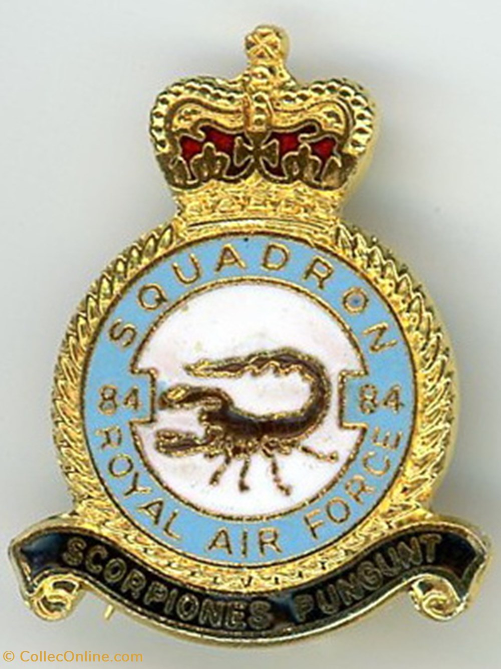 Insigne R.A.F - 84° Squadron (LXXXIV°) militaria medailles insignes insigne r a f 84 squadron lxxxiv