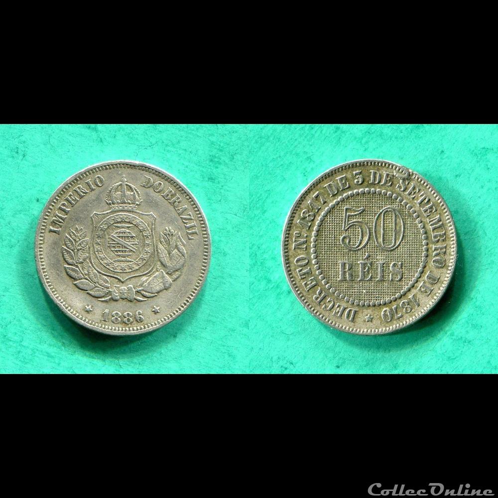 Brésil - 1886 monnaie monde bresil 1886