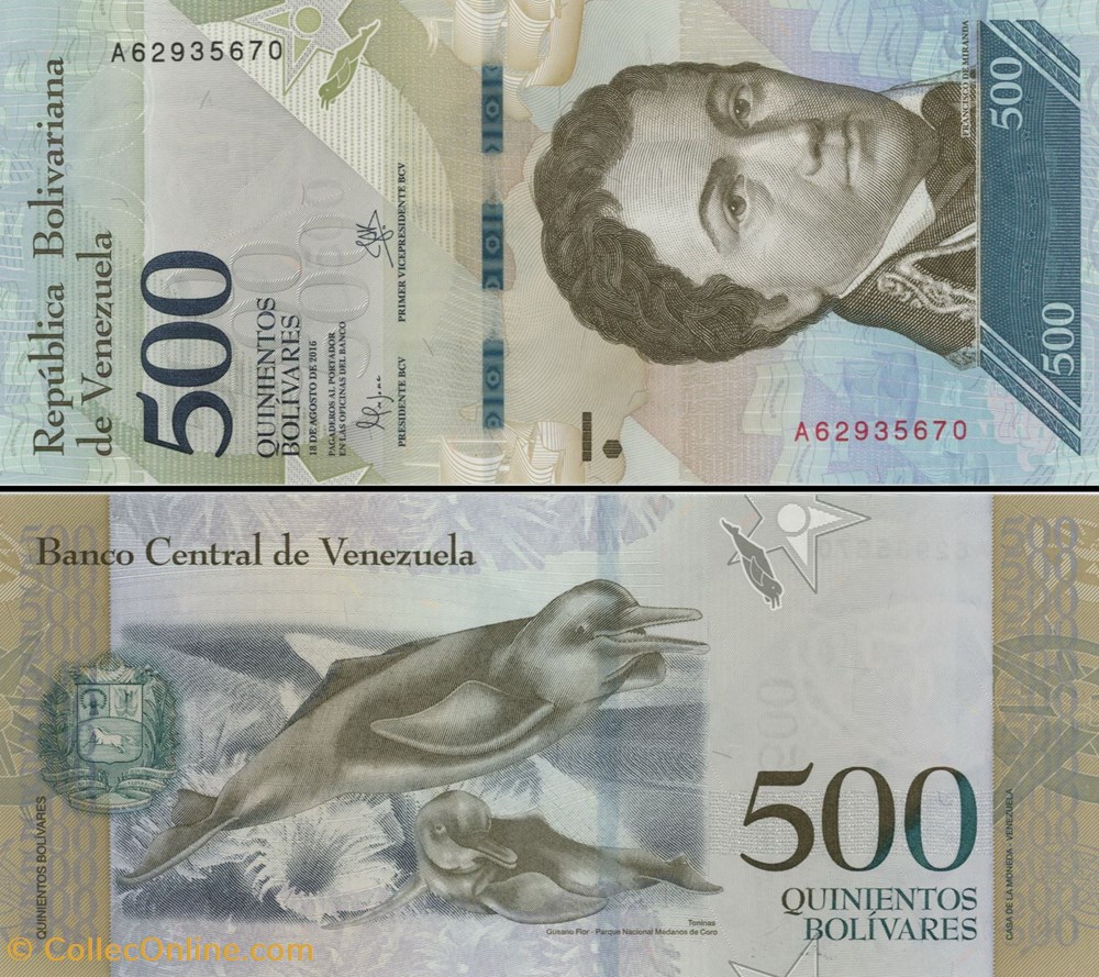 VENEZUELA - PICK 094 a - 500 BOLIVARES - 2016 billets amerique du sud venezuela pick 094 a 500 bolivares 2016