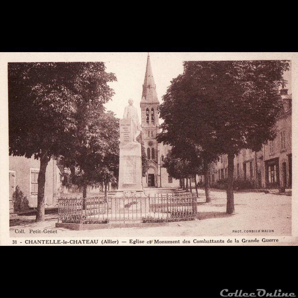 03 - Chantelle le Château carte postale france auvergne 03 chantelle le chateau
