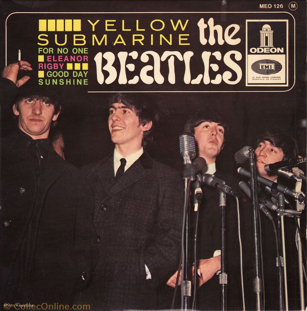 musique instrument vinyle disque tour the beatles yellow submarine