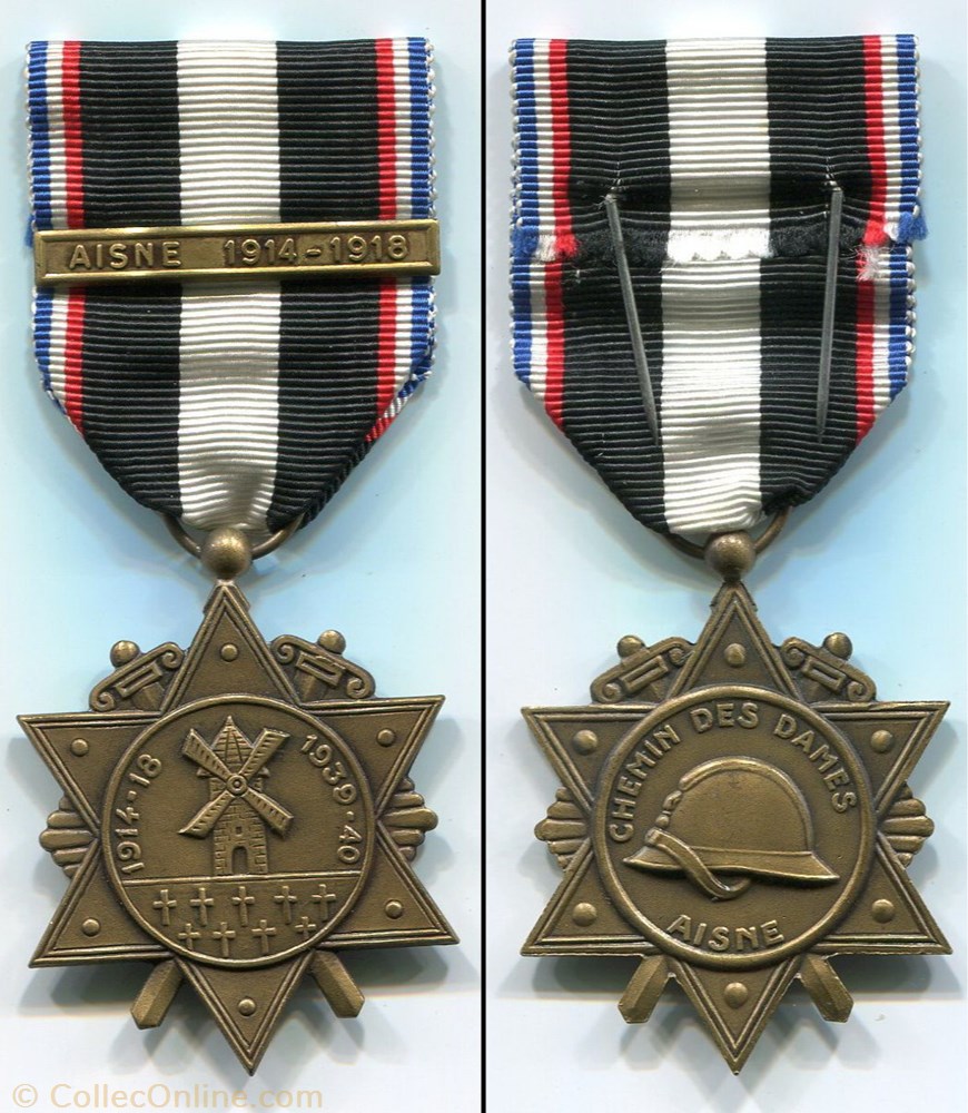Médaille des Rescapés de l'Aisne militarium insigne medaille des rescapes de aisne