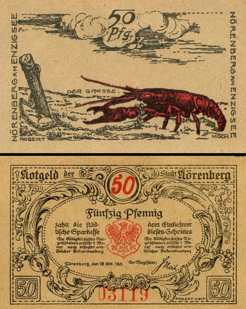 billet europe allemagne norenberg 50 pfennig