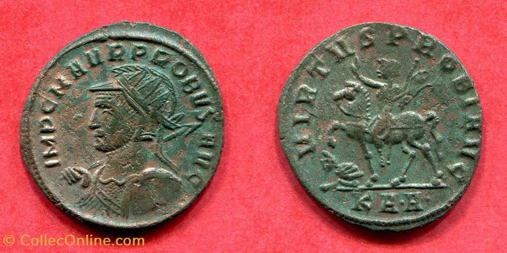 monnaie antique jc ap romaine republicaine imperiale probus virtvs probi avg ric 887