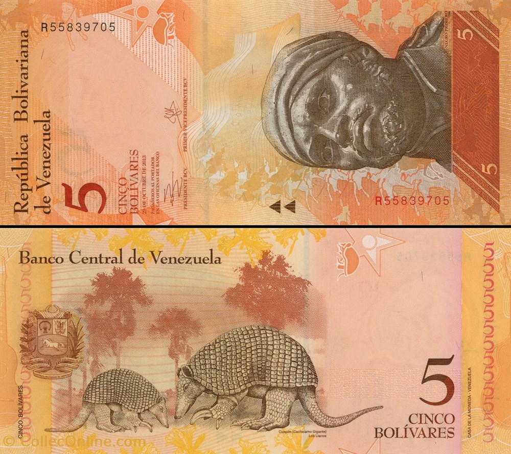 billets amerique du sud venezuela pick 089 f 5 bolivares 2013