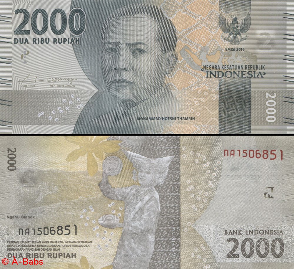 INDONÉSIE - PICK 155 a - 2000 ROUPIES - 2016 billets asie indonesie pick 155 a 2000 roupies 2016