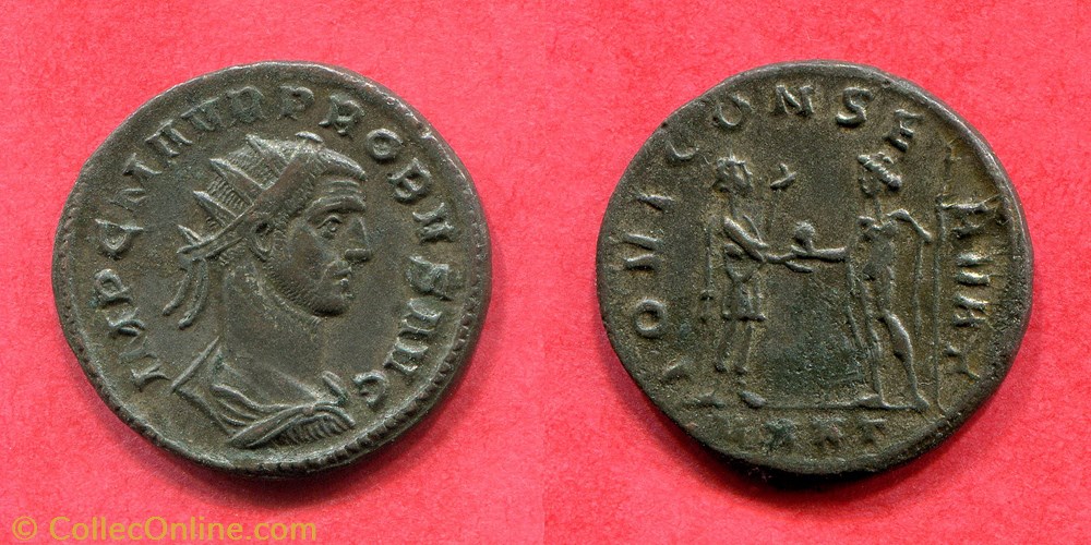 PROBUS - IOVI CONSERVAT - RIC 386 monnaie antique av jc ap romaine republicaine imperiale probus iovi conservat ric 386