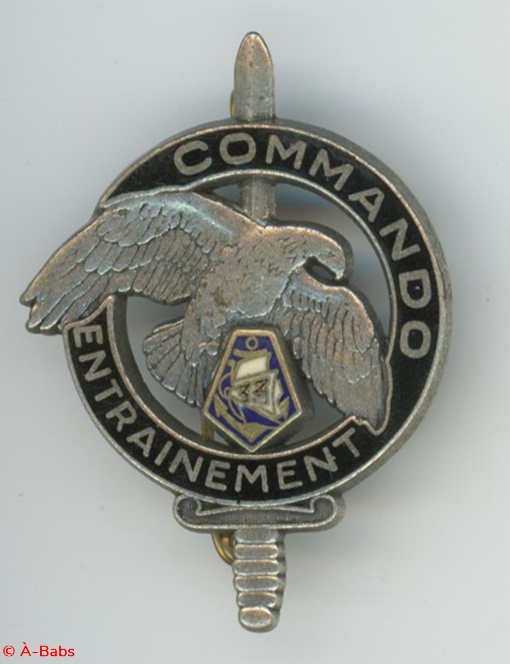 Insigne - Commando - 33° RIMa - Fort de France militaria medailles insignes insigne commando 33 rima fort de france