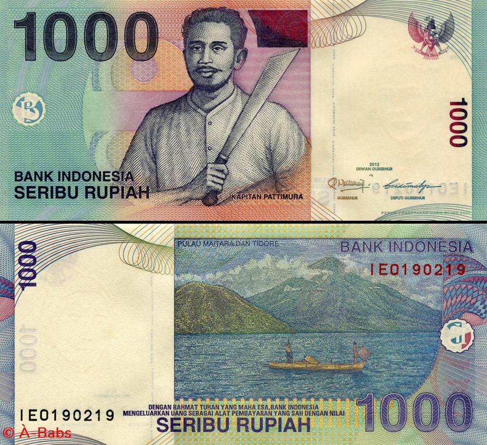 INDONÉSIE - PICK 141 l - 1000 ROUPIES - 2012 billets asie indonesie pick 141 l 1000 roupies 2012