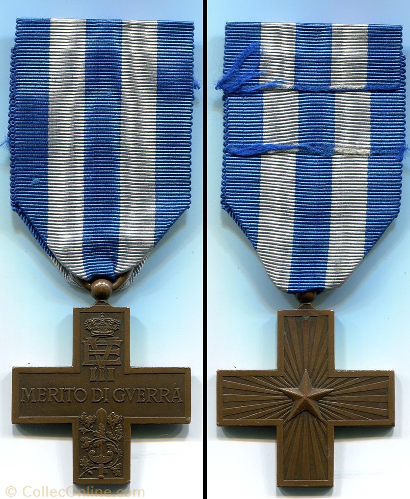 militarium medaille insigne croix du merite de guerre italie