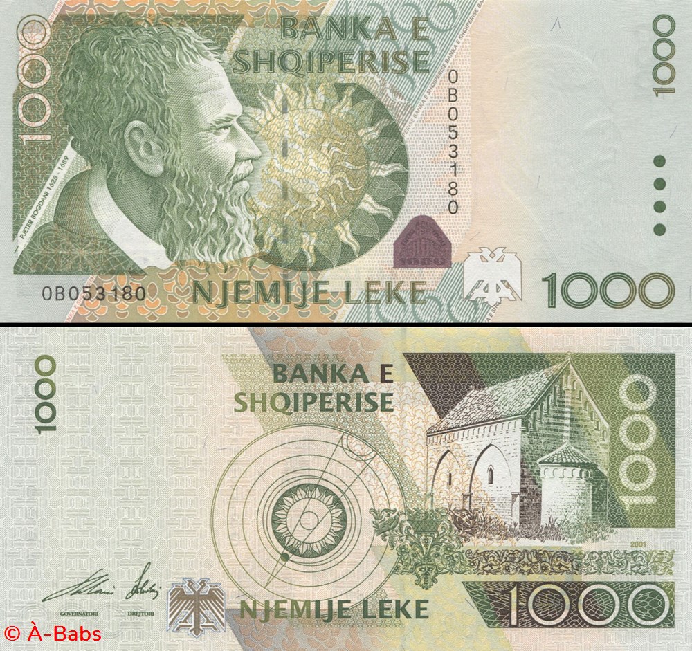 ALBANIE - PICK 69 - 1000 LEKE - 2001 billets europe albanie pick 69 1000 leke 2001