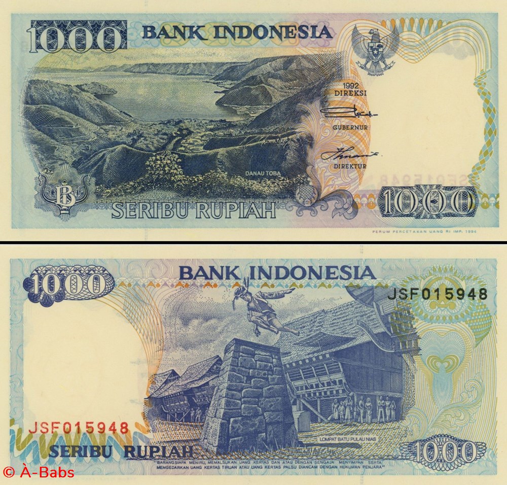 INDONÉSIE - PICK 129c - 1000 ROUPIES - 1994 billets asie indonesie pick 129c 1000 roupies 1994