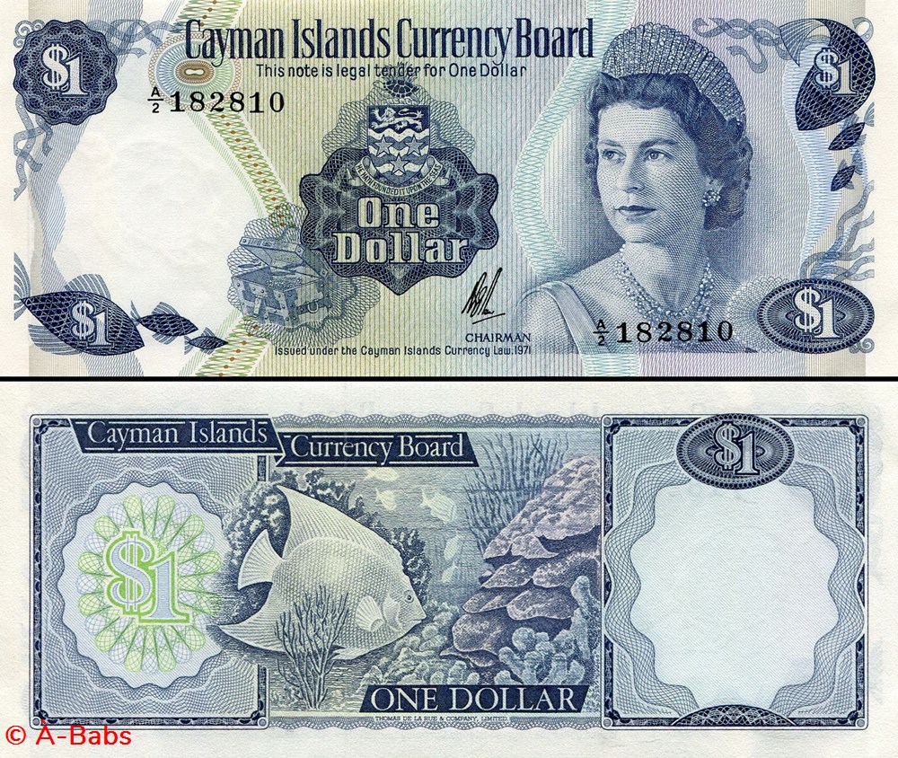 ILES CAYMAN - PICK 1b - 1 DOLLAR - 1971 billets amerique centrale et caraibes caimans iles cayman pick 1b 1 dollar 1971