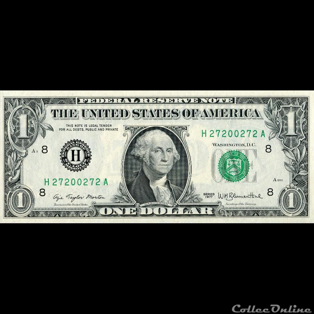 billet amerique du nord etat uni h 1 federal reserve notes small size 1977 series
