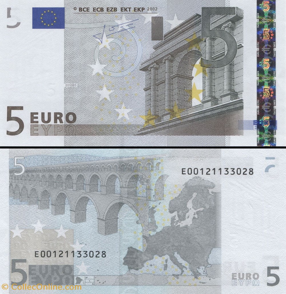 5 EUROS - SIGNATURE TRICHET - PICK 8 E - SLOVAQUIE billets 5 euros signature trichet pick 8 e slovaquie