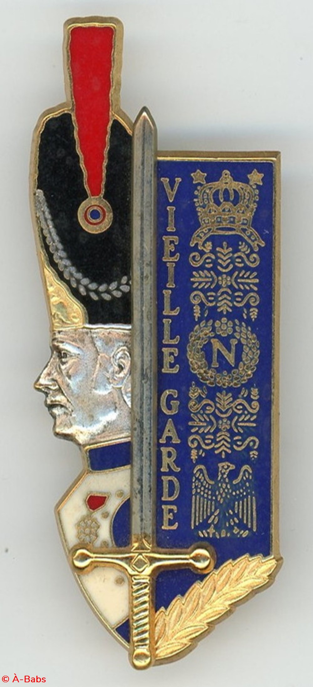 militaria medailles insignes insigne promotion vieille garde llleme bataillon de l ecole speciale militaire de saint cyr