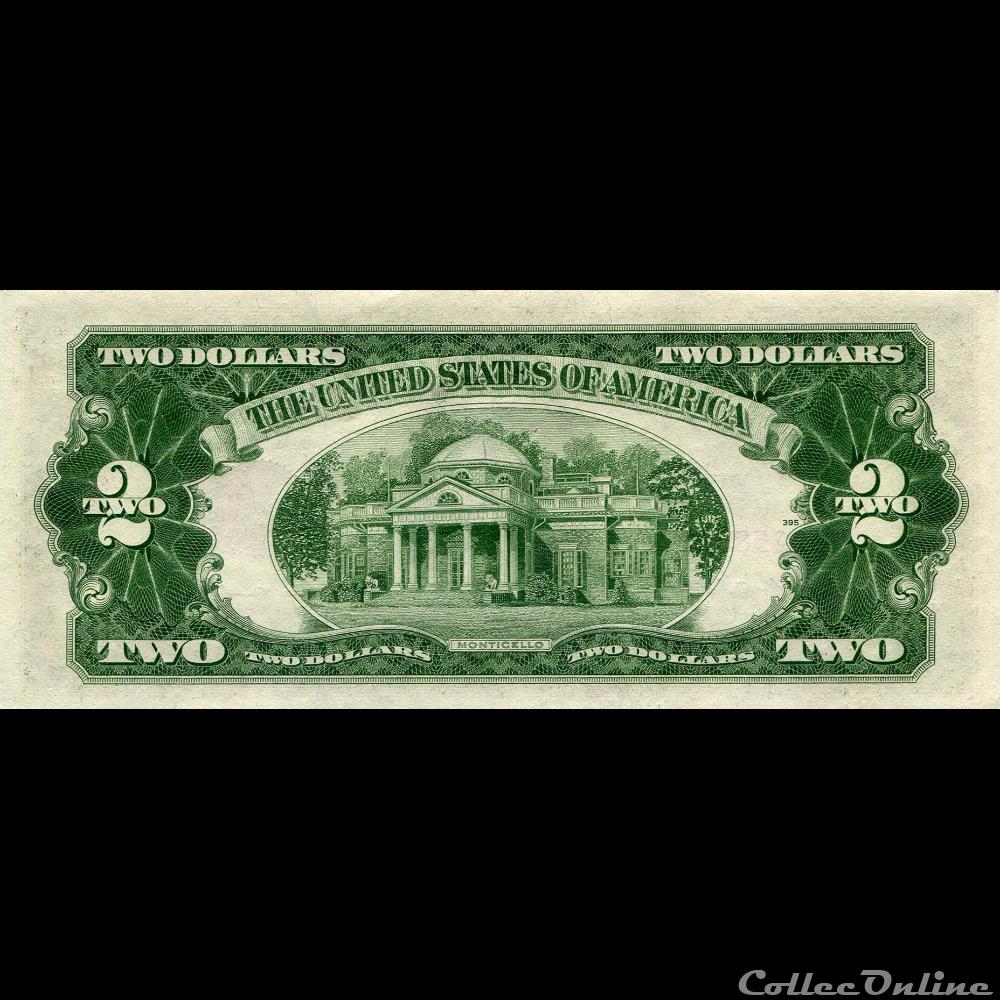 billets amerique du nord etats unis 2 red seal certificate series 1953b