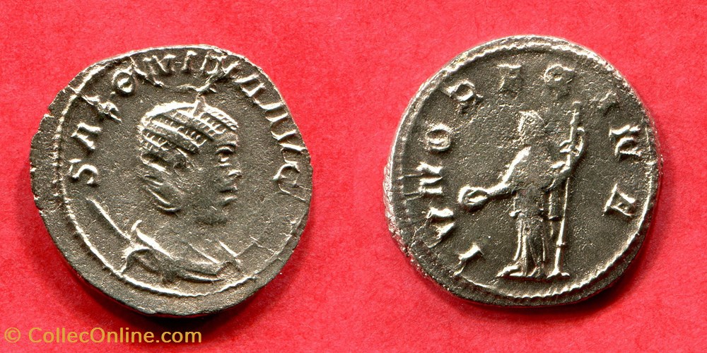 monnaie antique av jc ap romaine republicaine imperiale salonine ivno regina ric 29