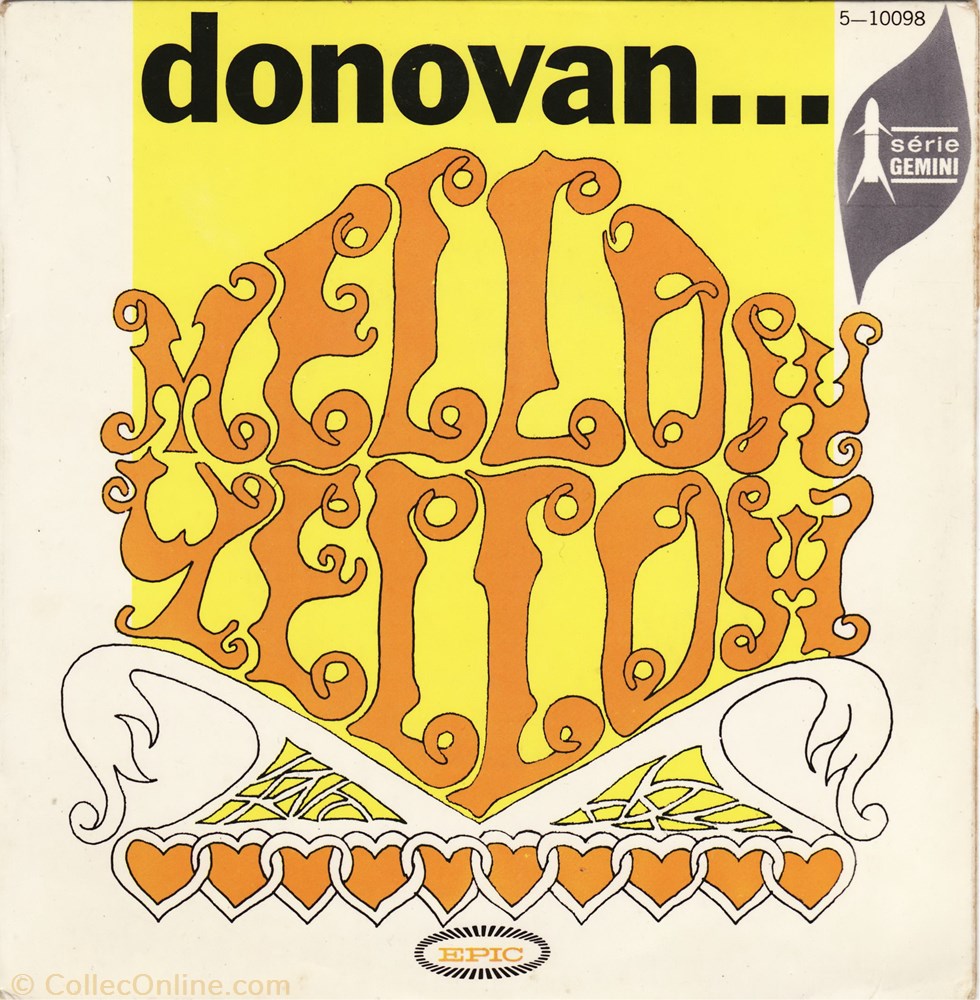 Donovan - Mellow yellow musique instrument vinyle disque tour donovan mellow yellow