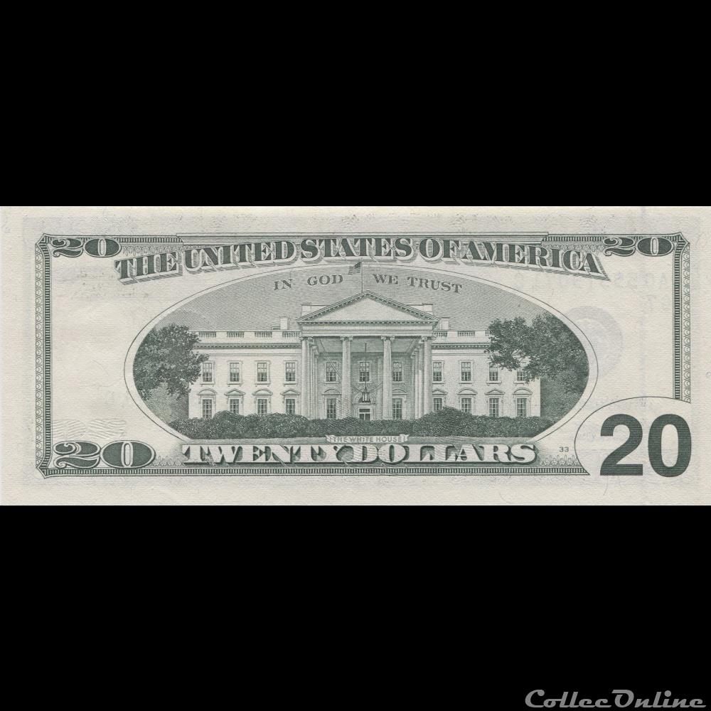 20$ Federal Reserve Notes - Small Size 1996 Series billets amerique du nord etats unis 20 federal reserve notes small size 1996 series