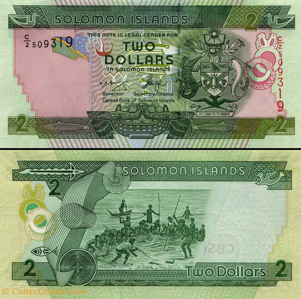 ILES SALOMON - PICK 25 a 1 - 2 DOLLARS - 2006 billets oceanie iles salomon pick 25 a 1 2 dollars 2006