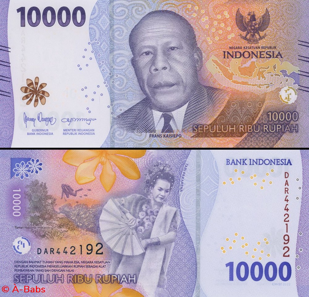 INDONÉSIE - PICK 165 a - 10 000 ROUPIES - 2022 billets asie indonesie pick 165 a 10 000 roupies 2022