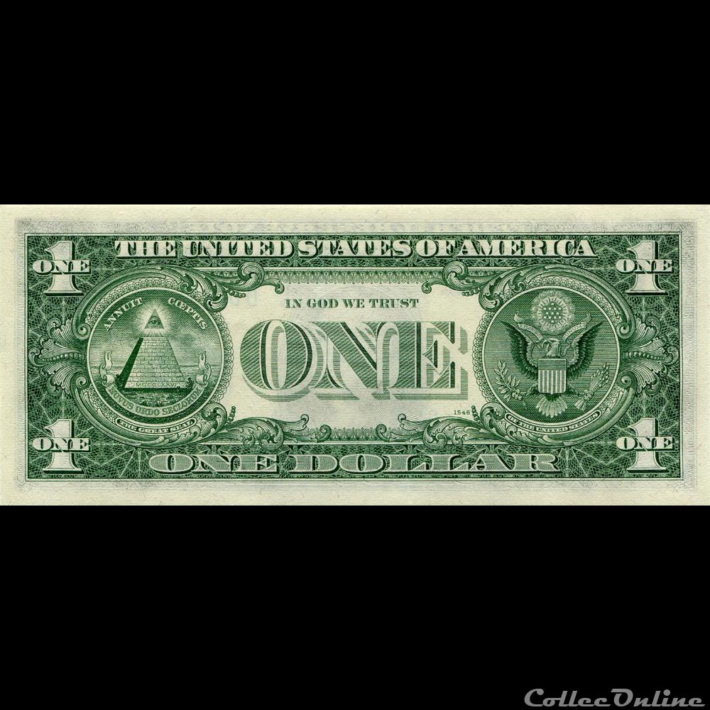 D- 1$ Federal Reserve Notes - Small Size 1969D Series billet amerique du nord etat uni d 1 federal reserve notes small size 1969d series