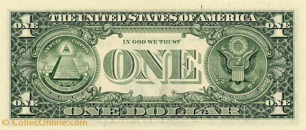B- 1$ Federal Reserve Notes - Small Size 1999 Series billets amerique du nord etats unis b 1 federal reserve notes small size 1999 series
