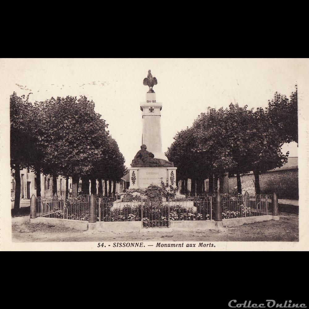carte postale france picardie 02 sissonne