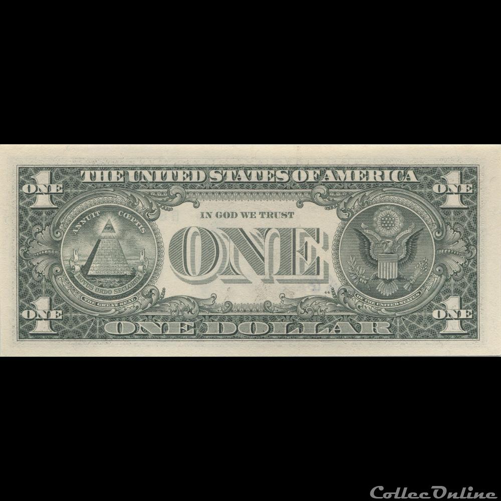B- 1$ Federal Reserve Notes - Small Size 2003A Series - Dédicacé billet amerique du nord etat uni b 1 federal reserve notes small size 2003a series dedicace