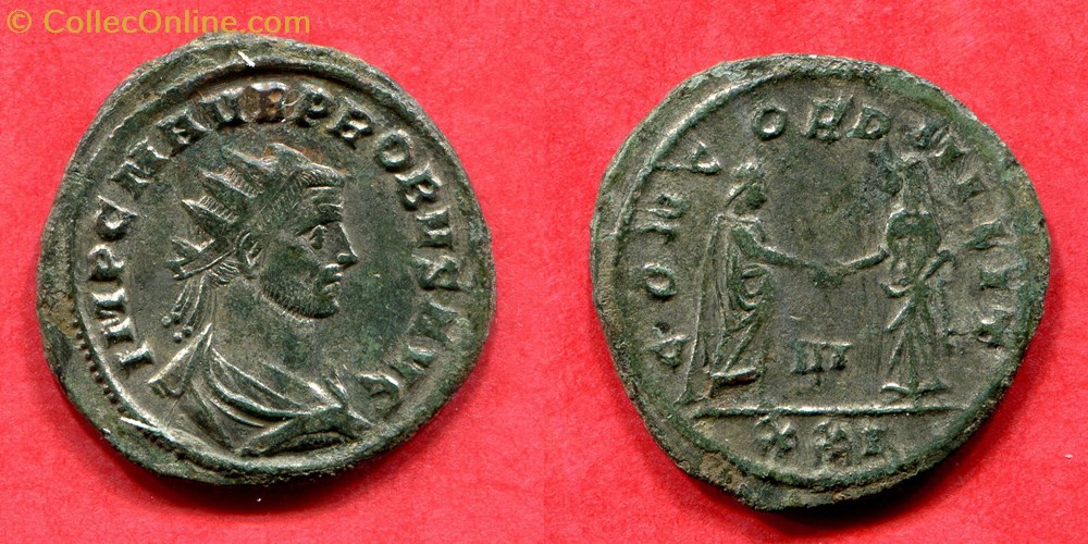 monnaie antique av jc ap romaine republicaine imperiale probus concordia milit ric 651