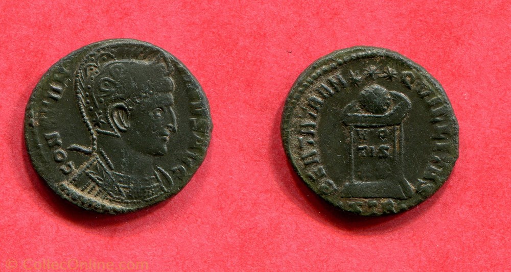 CONSTANTIN 1° - BEATA TRAN QVILLITAS -RIC 368 monnaie antique av jc ap romaine constantin 1 beata tran qvillitas ric 368