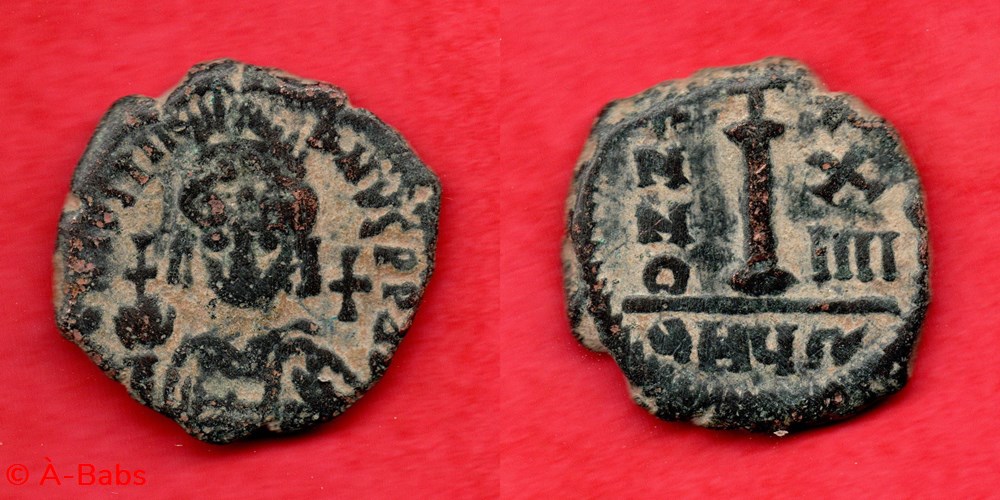 JUSTINIEN I° - DECANUMMIUM - Antioche monnaies byzantines l empire anastase maurice tibere justinien i decanummium antioche