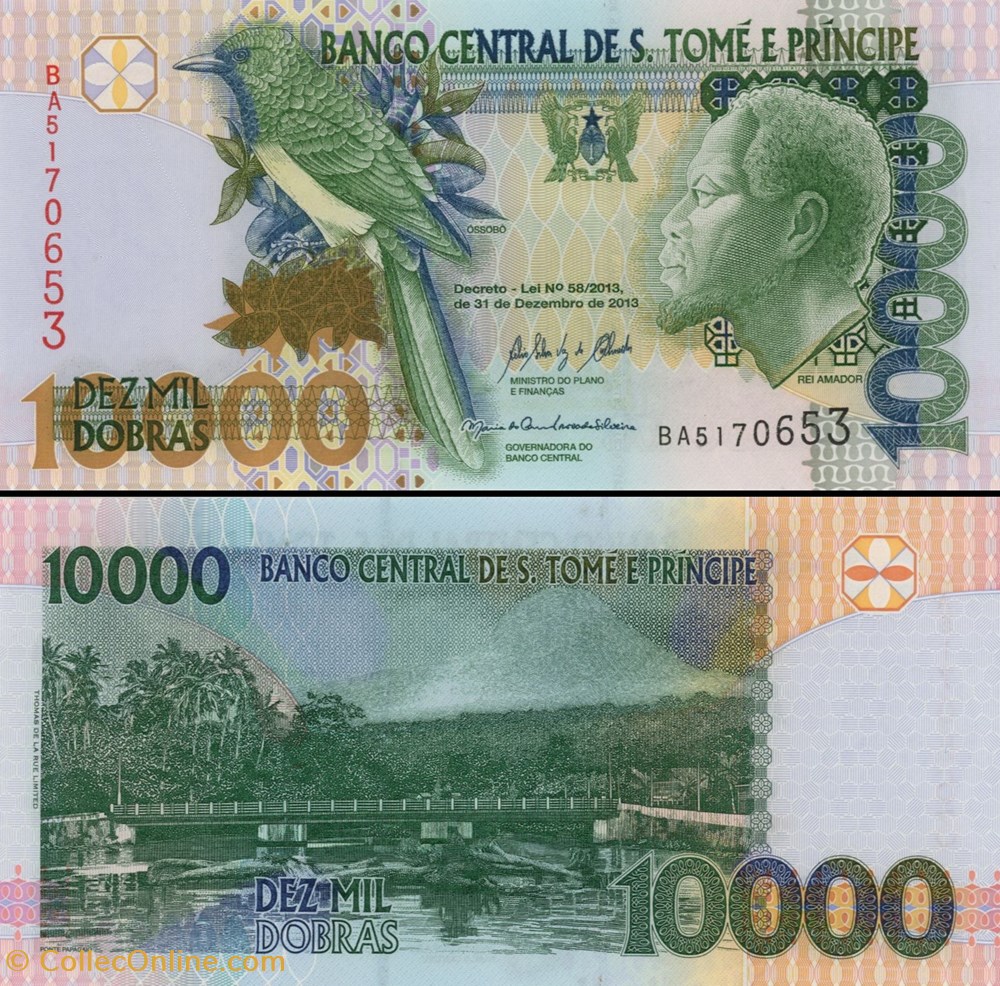 SAO TOME ET PRINCIPE - PICK 66d - 10 000 DOBRAS - 2013 billets afrique sao tome et principe pick 66d 10 000 dobras 2013
