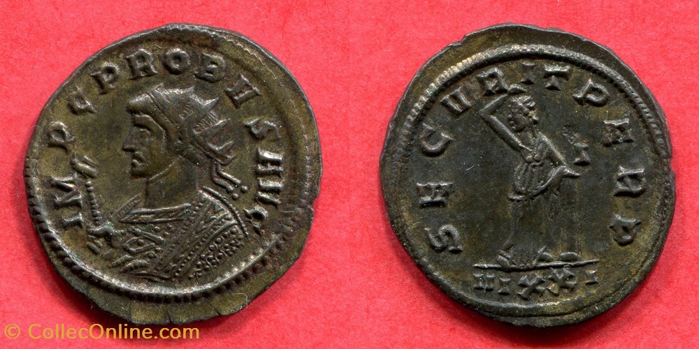 PROBUS - SECVRIT PERP - RIC 525 monnaie antique av jc a ap romaine republicaine imperiale probus secvrit perp ric 525