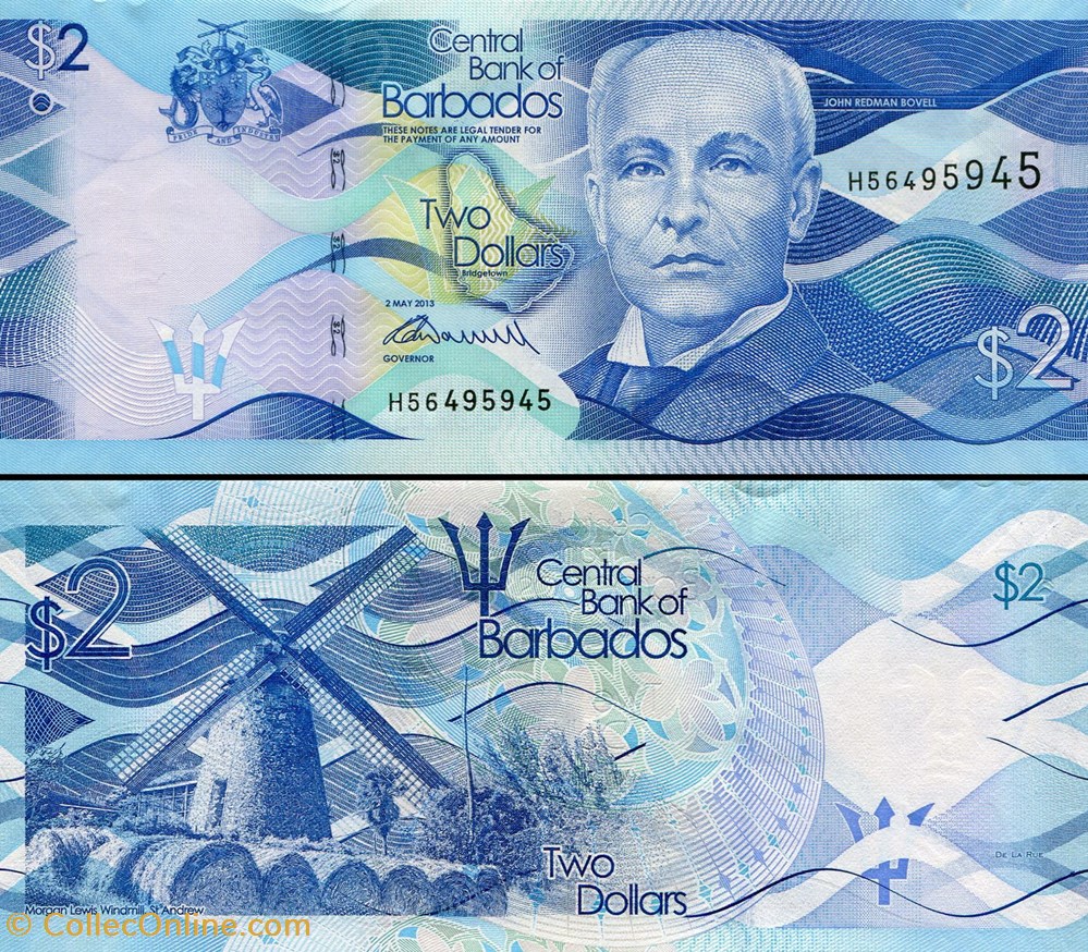 billets amerique centrale et caraibes barbade pick 73 2 dollars 2013