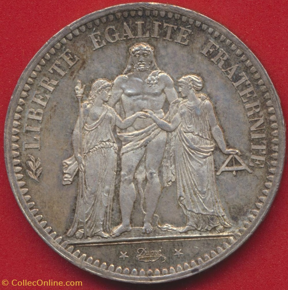 5 Francs Hercule, II èm République monnaies monde france 5 francs hercule ii em republique