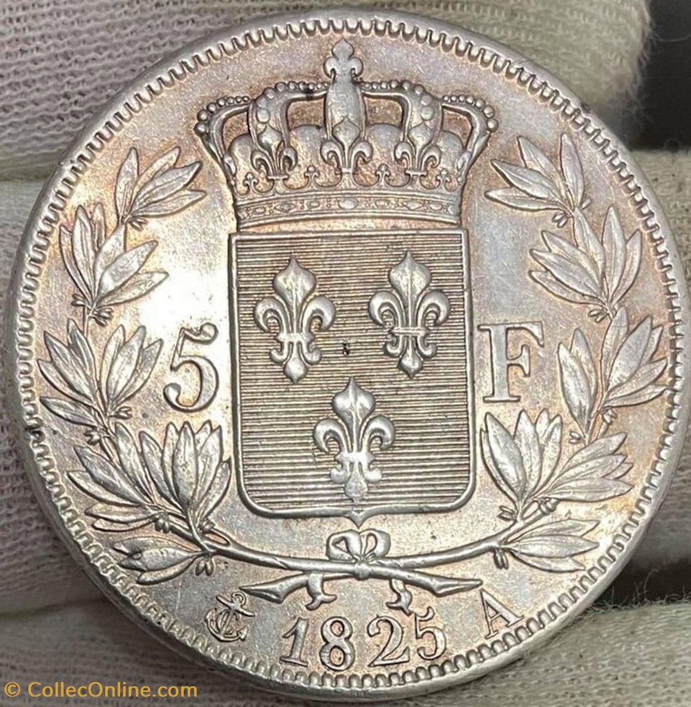 5 Francs Charles X premier type monnaies france modernes 5 francs charles x premier type