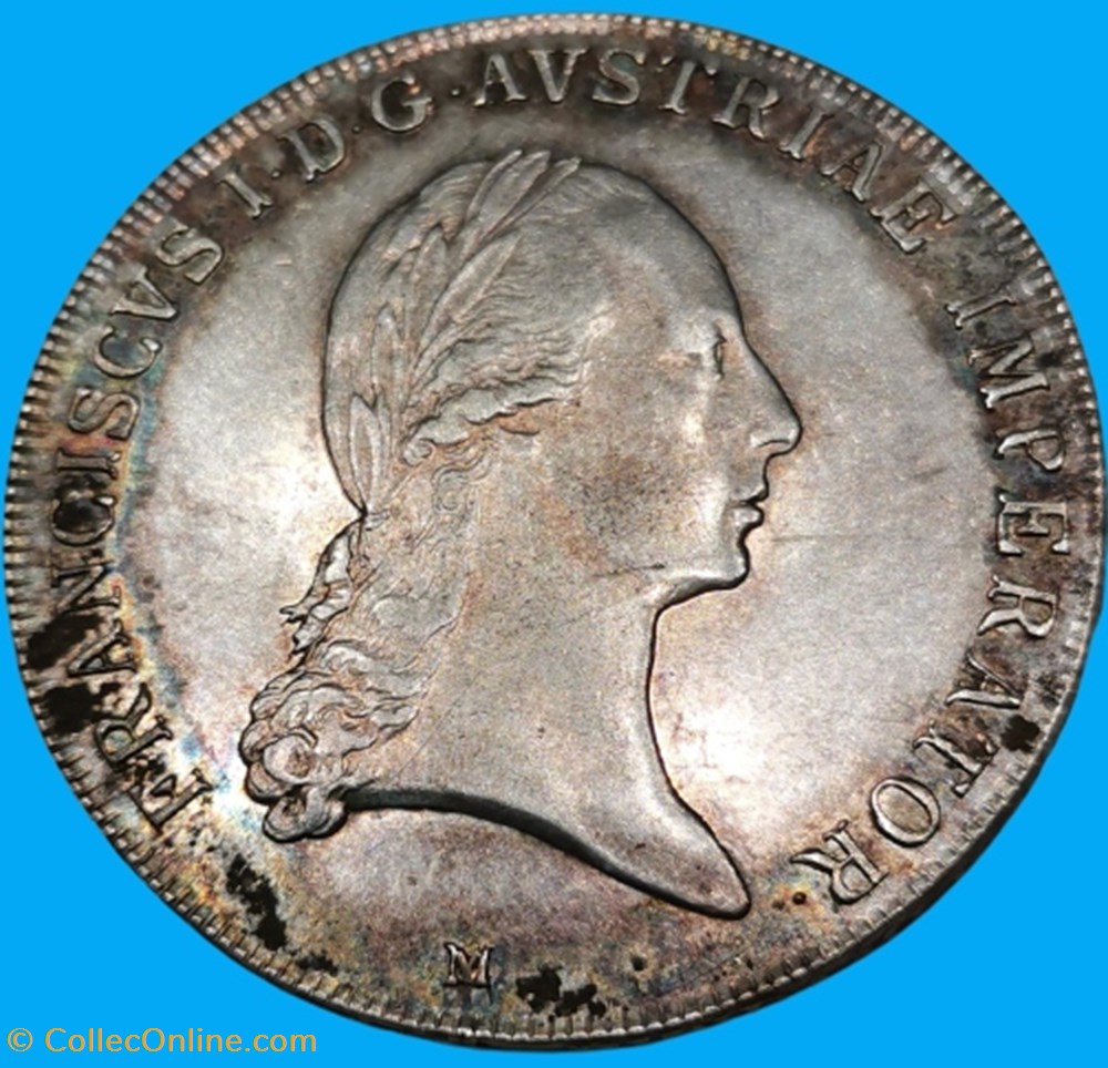 François 1er de Habsbourg-Lorraine, Autriche -Hongrie, Thaler monnaies francois 1er de habsbourg lorraine autriche hongrie thaler