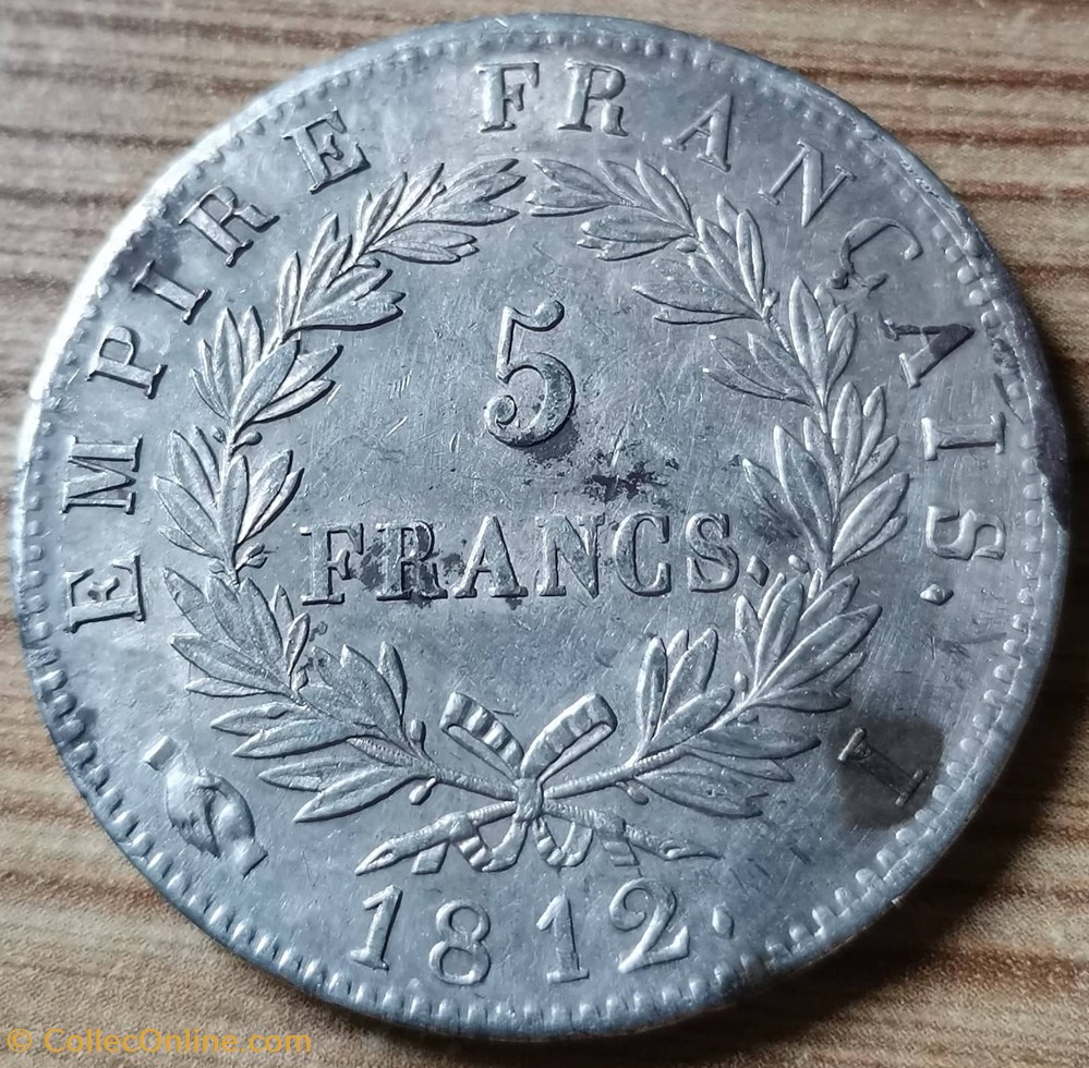 5 Francs Napoléon 1 er monnaies monde france 5 francs napoleon 1 er
