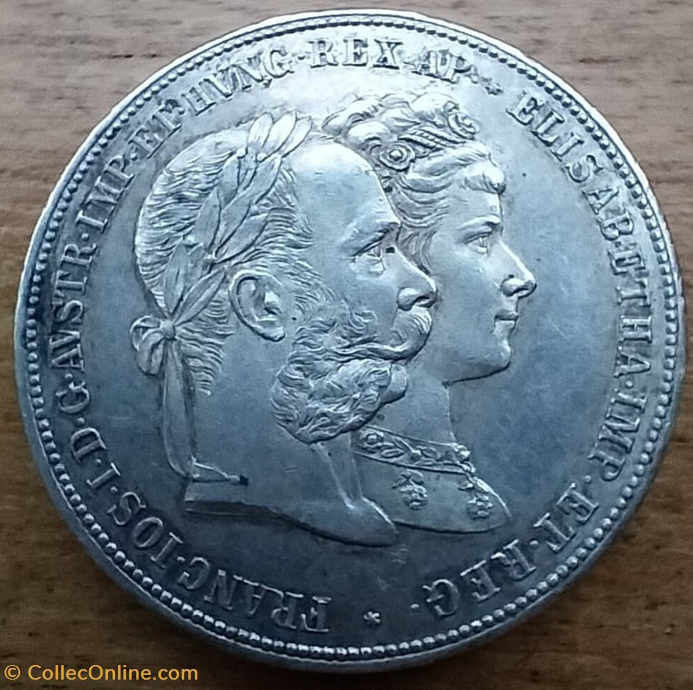 2 Florin, François-Joseph. monnaies monde autriche 2 florin francois joseph