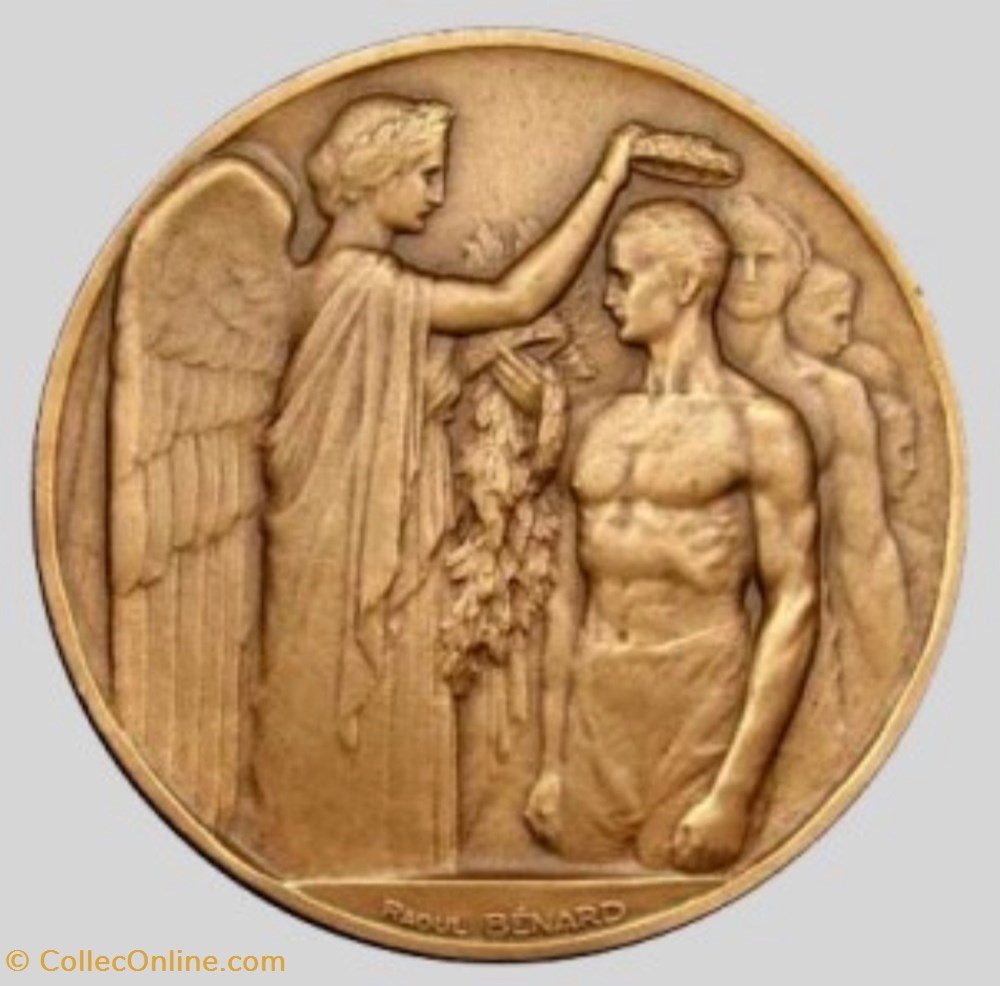 sport olympisme medaille de participation bronze paris 1924