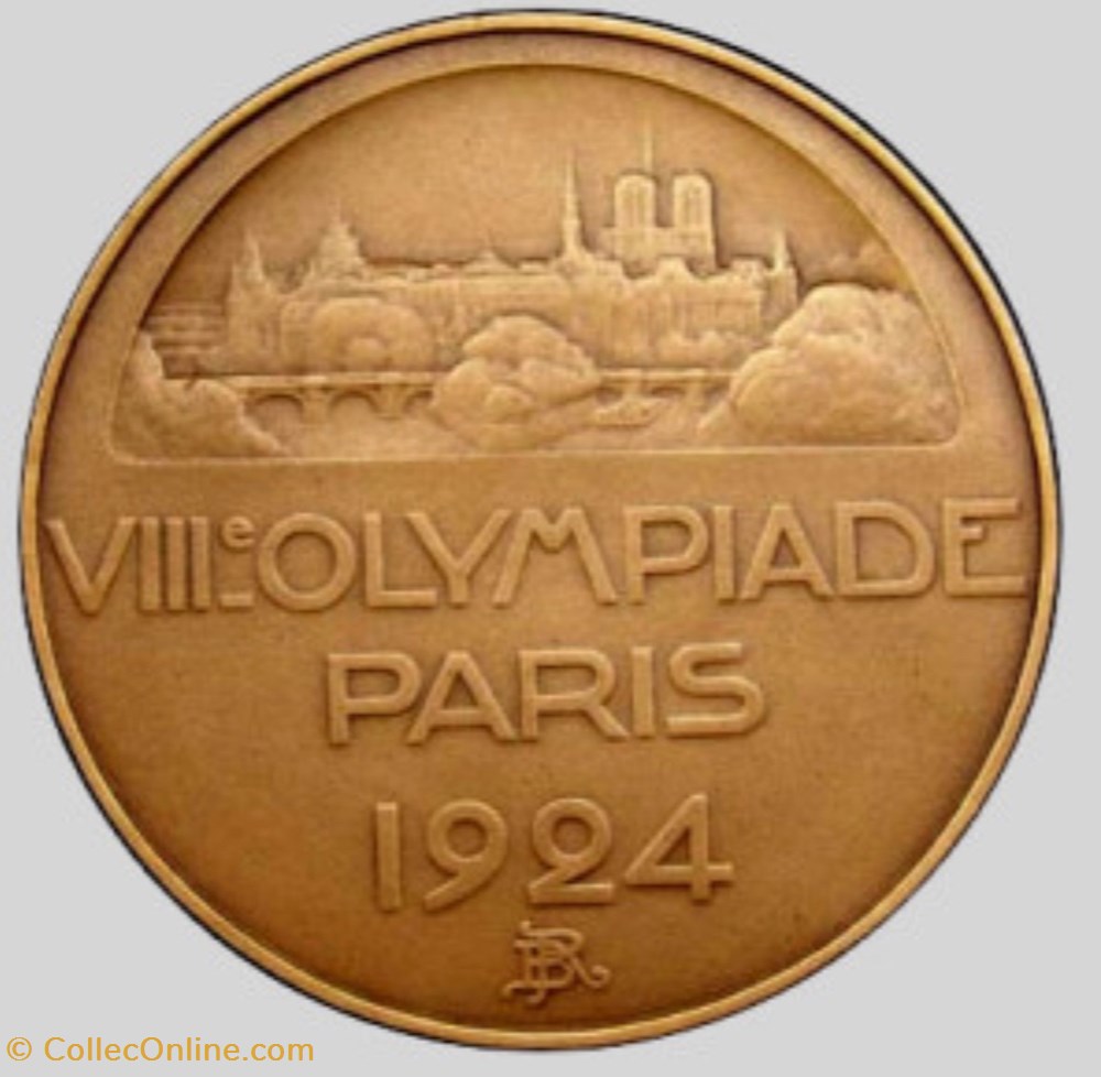 sport olympisme medaille de participation bronze paris 1924