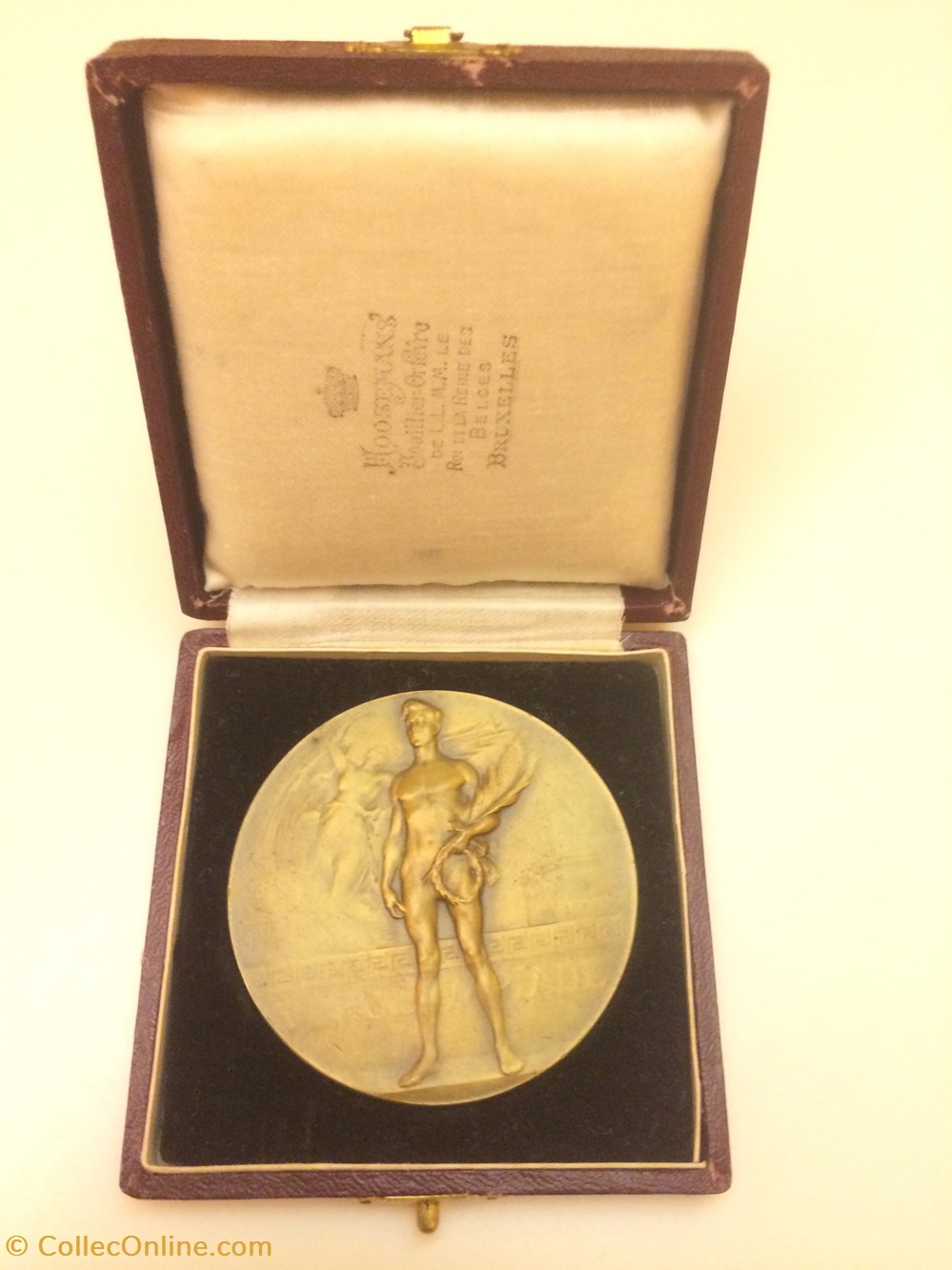 Médaille gagnante 3ème prix Anvers 1920 sport olympisme medaille gagnante 3eme prix anvers 1920