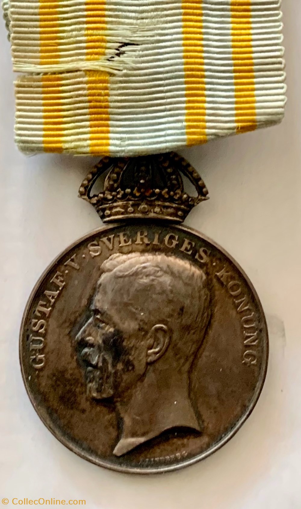 sport olympisme medaille de sm le roi gustav en memoire des jeux olympiques de stockholm 1912