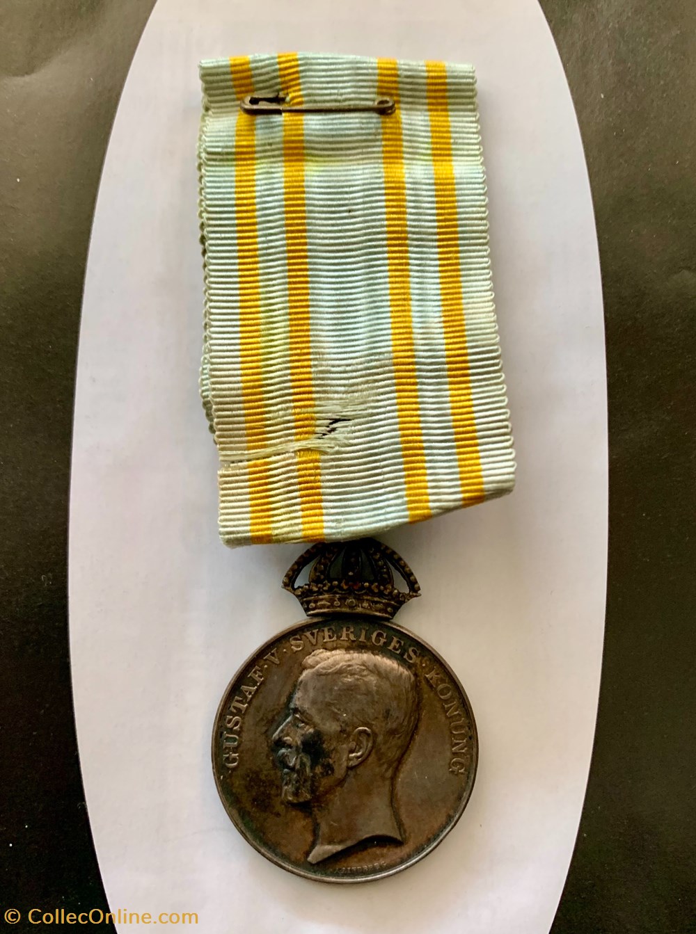 sport olympisme medaille de sm le roi gustav en memoire des jeux olympiques de stockholm 1912